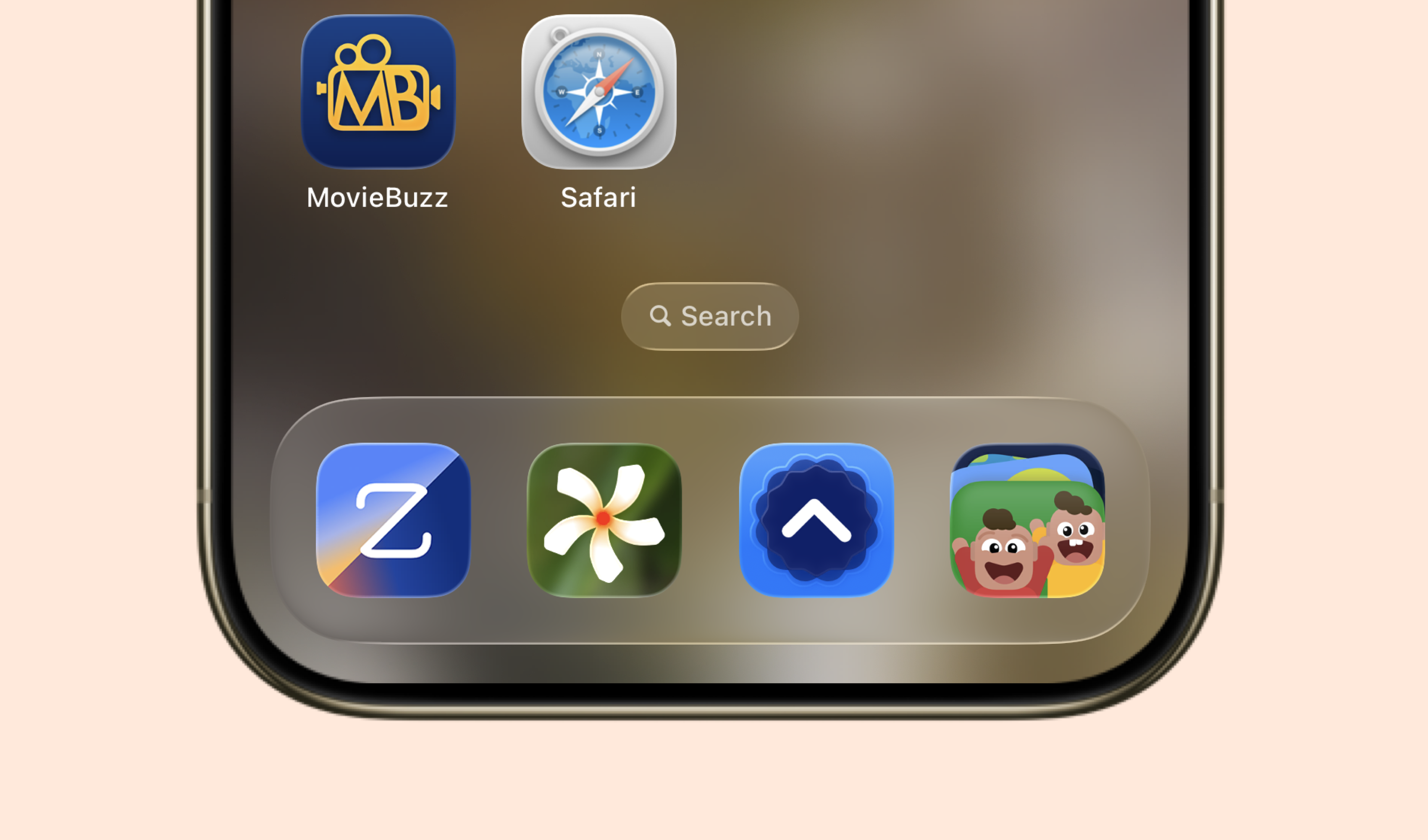 Shiuli app icon in iPhone dock