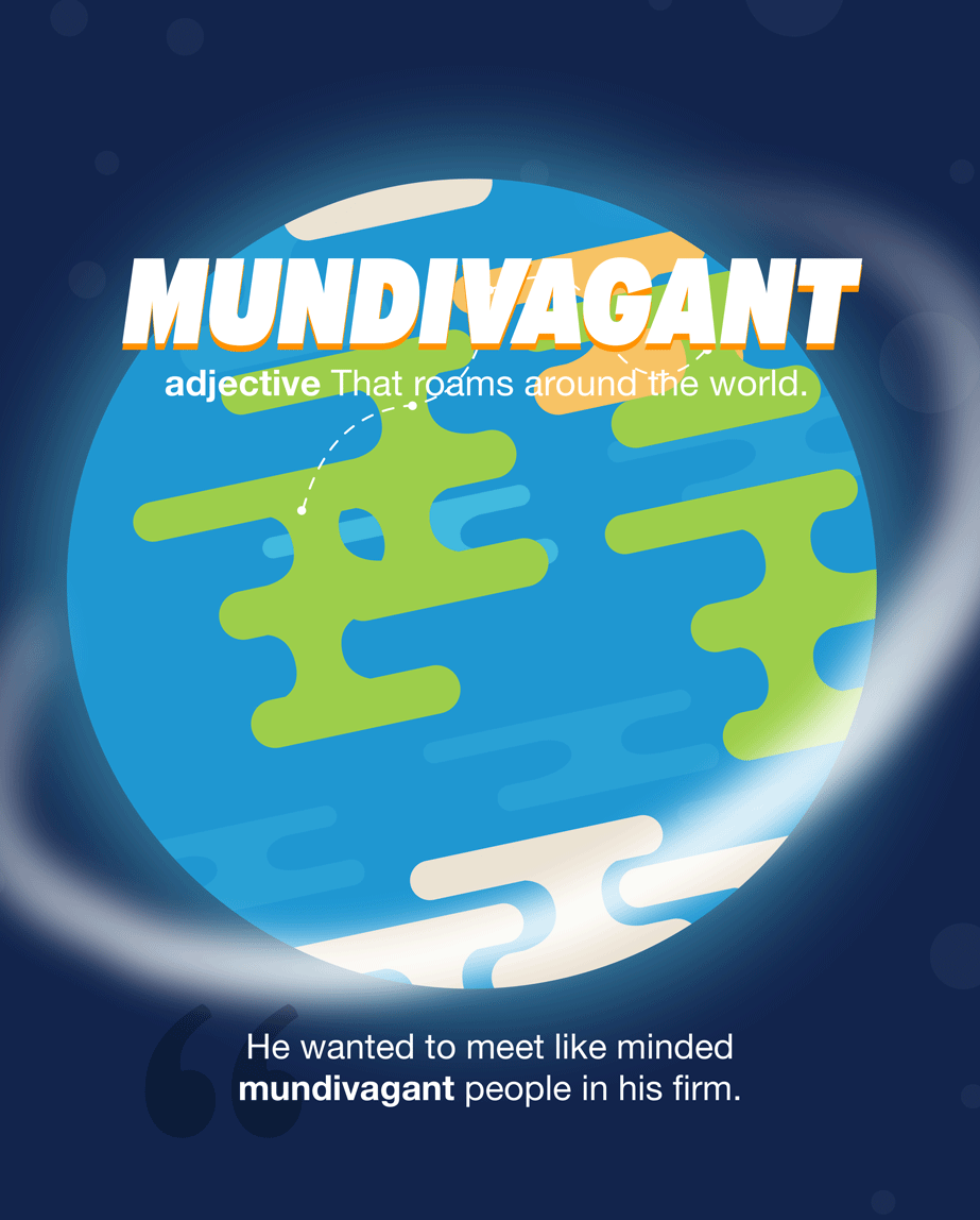 Mundivagant — Word of the Day