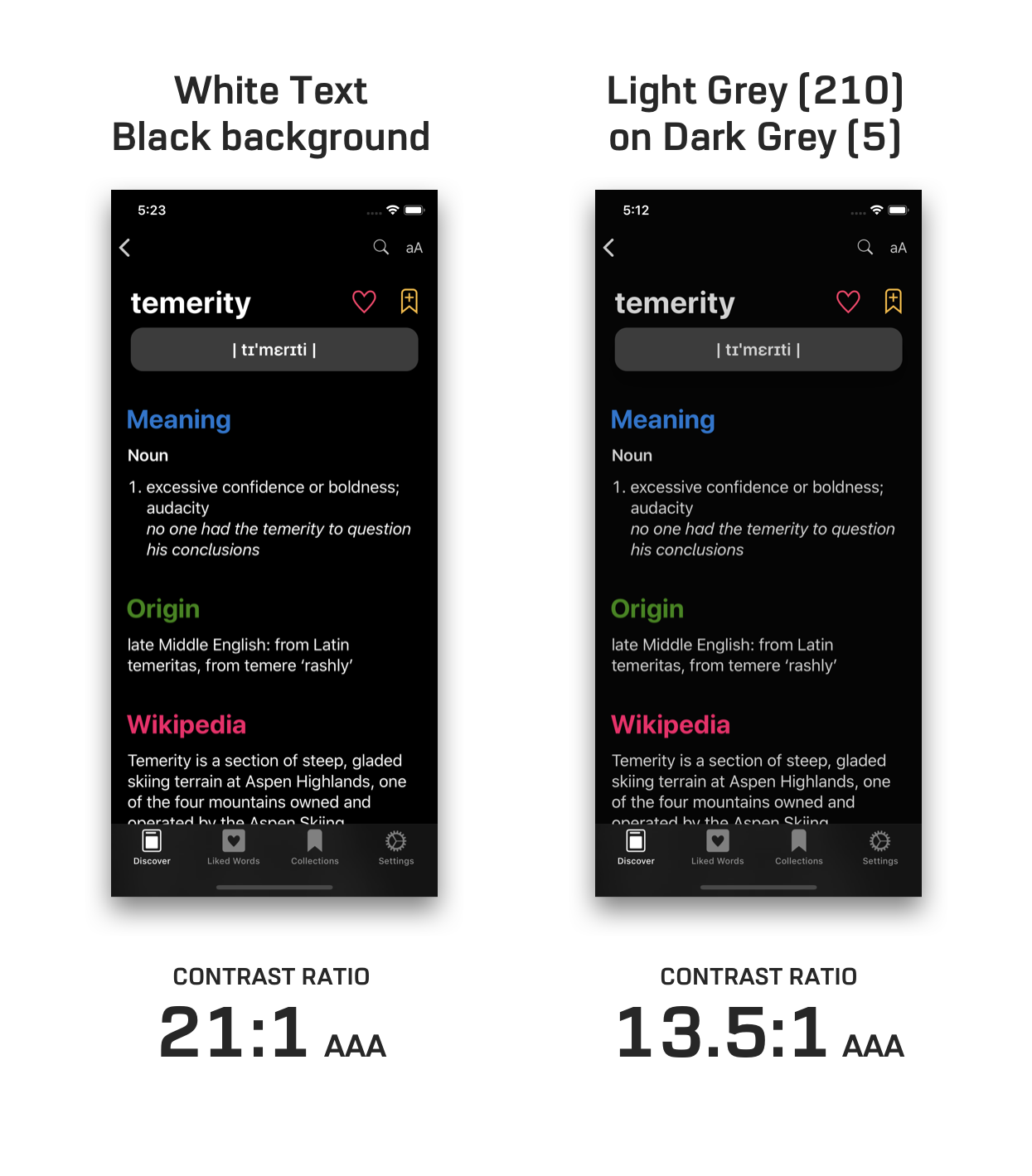 LookUp Dark Mode