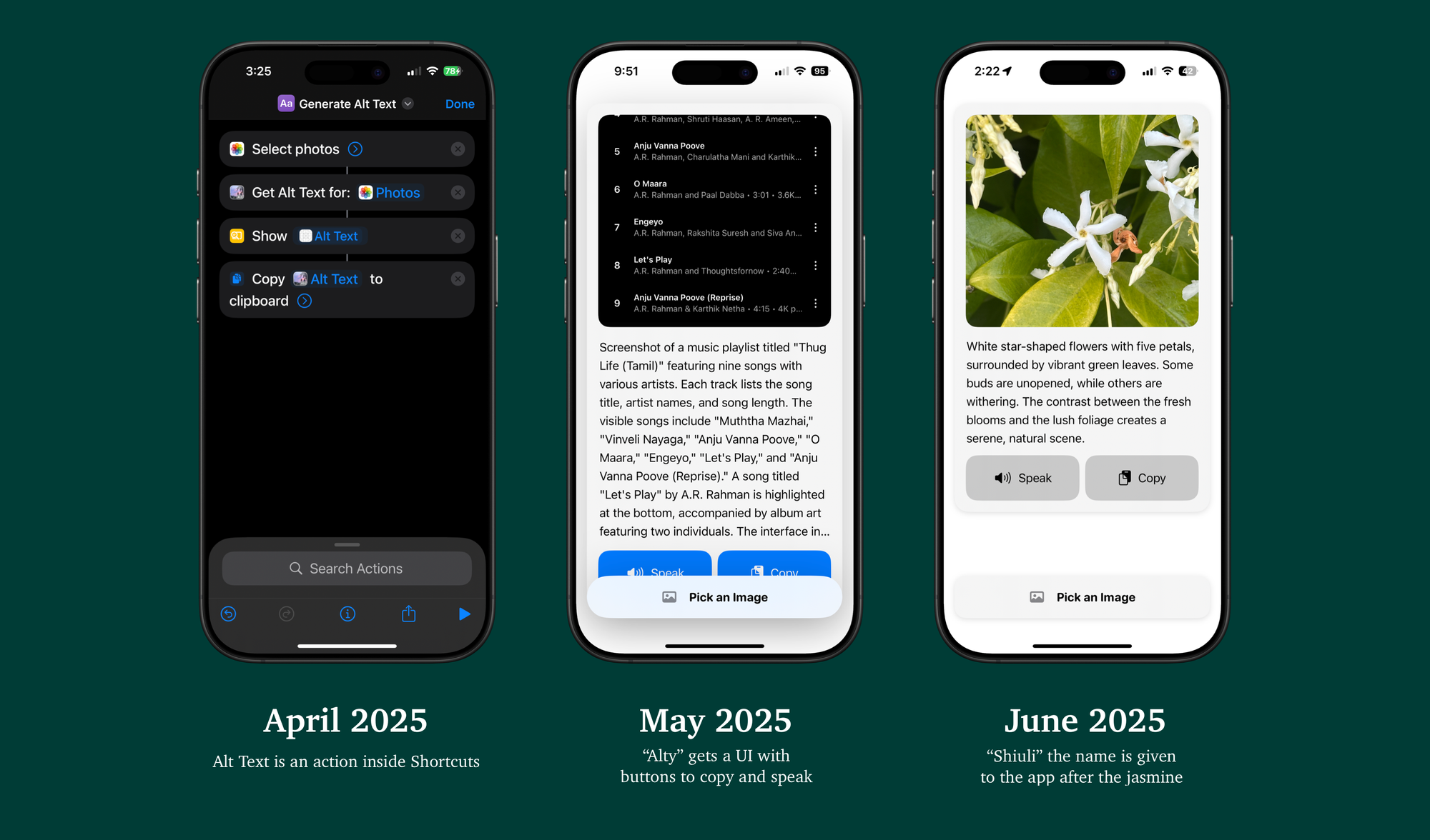 First round of UI iterations showing Liquid Glass changes