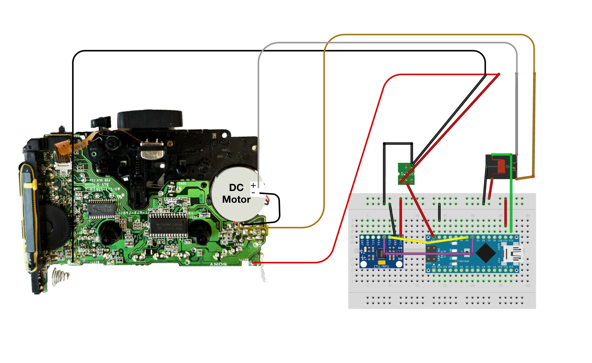 Interface with DC Motor